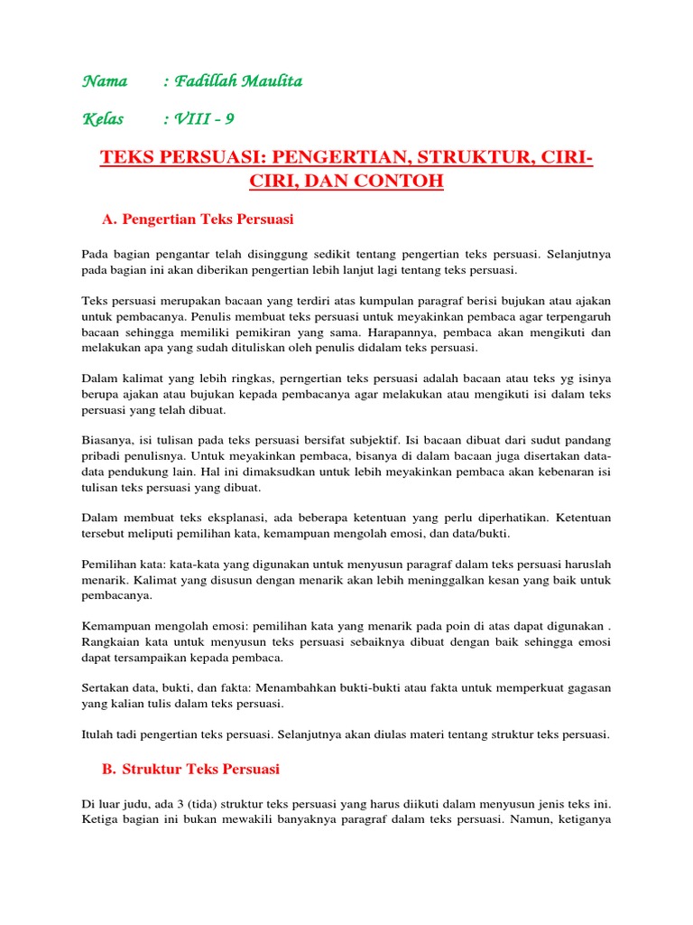 Teks Persuasif