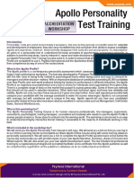 Apollo Personality Test Training Course