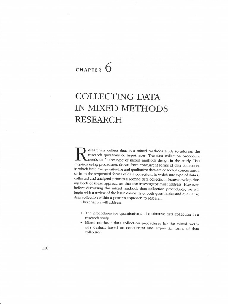 Mixed Methods Data Collection Procedures | PDF | Qualitative Research ...