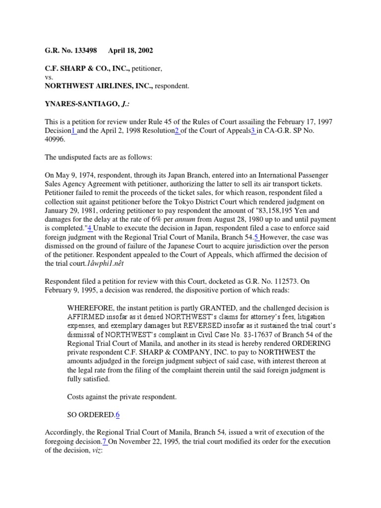 CF SHarp | PDF | Legal Tender | Judgment (Law)