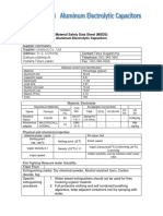 Material Safety Data Sheet Capasitor