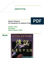 System Software An Introduction To Systems Programming Leland L Beck 3rd Edition Addison Wesley 1997 PDF