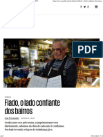 Crónica - Fiado, o Lado Confiante Dos Bairros - PÚBLICO