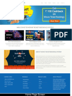 Python Django and MySQL Project on Movie Ticket Booking System Screens
