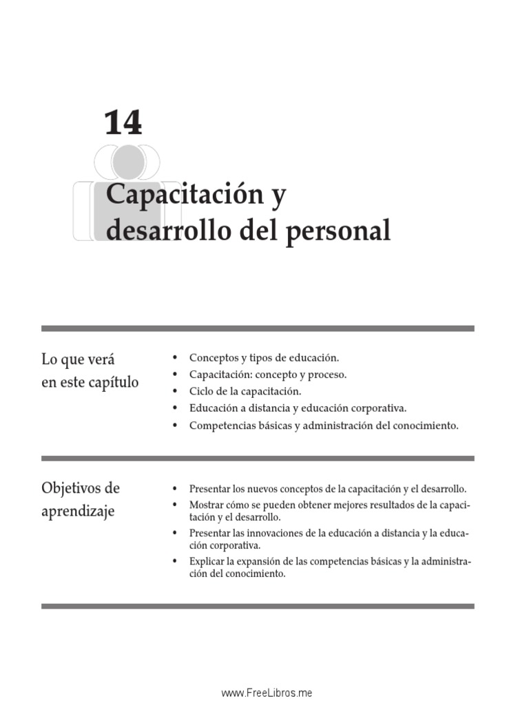 Capacitación y desarrollo del personal | PDF | Gestión de recursos ...
