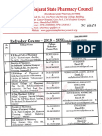 Refresher Course Schedule-Last Updated 25-11-2019