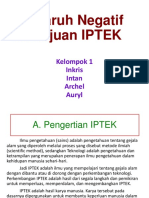 Pengaruh Negatif IPTEK