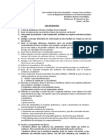 Lista de Exerciosde Polímeros e Cerâmicos QT20181 PDF