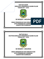 Cover Daftar Nilai Dan Kehadiran