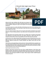Keunikan Rumah Adat Joglo Jawa Timur