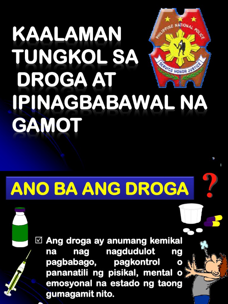 tagalog essay about drugs
