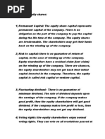 Download Features of Equity Shares by Ankita Modi SN43964048 doc pdf