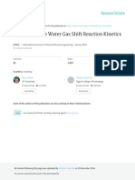 A Review of The Water Gas Shift Reaction Kinetics