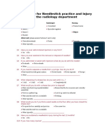 6 Questionnaire For Needlestick