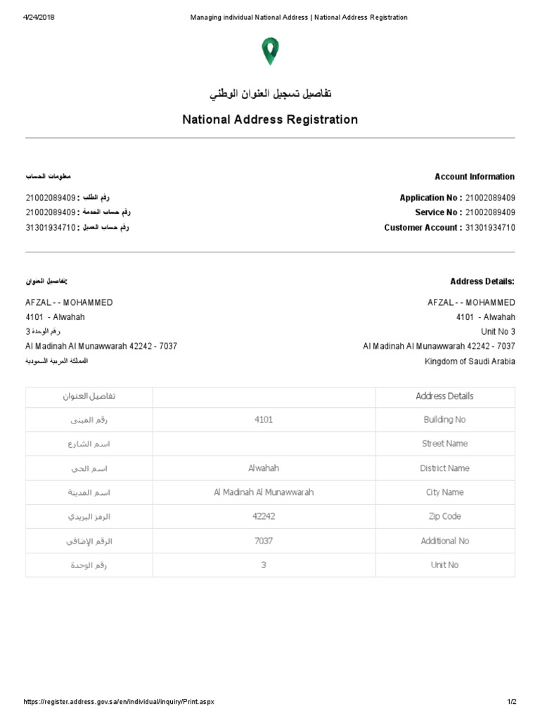 NATIONAL ADDRESS REGISTRATION visual data 4