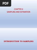 Chapter 6-8 Sampling and Estimation