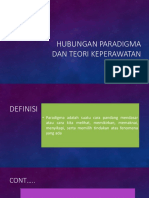 Hubungan Paradigma Dan Teori Keperawatan