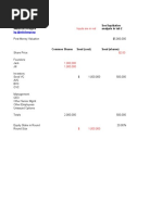 Waterfall Analysis - 1X Liquidation Preference