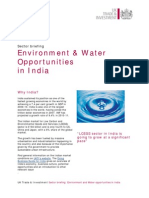 Environment and Water Sector in India