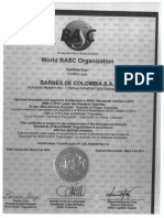 Certificado BASC 2015-2016