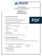 Networking Practice Sheets and Concepts