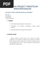 Download Laporan Project Praktikum Mikroprosesor by Frido Kido SN43966706 doc pdf