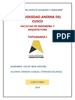 Topografia I - Nivelacion - Ing Oscar Nina Montiel