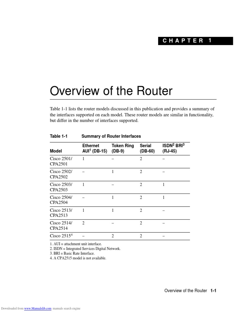Cisco Router Model Overview and Specs | PDF | Cisco Systems | World ...