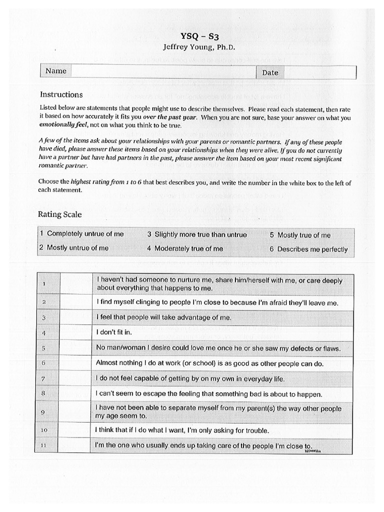 YSQ-S3 Young Scheme | PDF