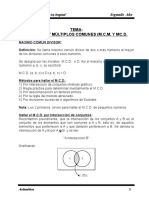 Divisores y Multiplos Comunes