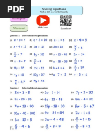 Solving Equations with Letters Both Sides | PDF | Equations | Applied ...