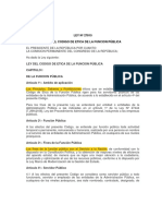 Ley 27815 Código de Ética de La Función Pública .. MARCADO