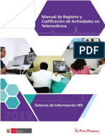 Manual de Actividades de Registro Telemedicina - 2019 PDF