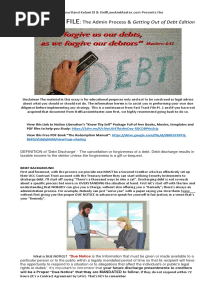 Discharge The Debt