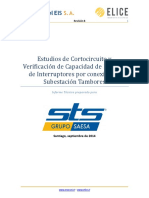 Informe de Estudios de Verificación de Interruptores SE Los Tambores Rev B PDF