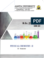 3 - M - SC - (Chemistry) - 344 23 - Physical Chemistry II