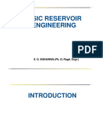 Reservoir Engineering 1 (Introduction)