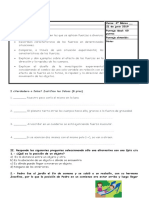 Prueba Fuerza y Movimiento Ciencias 4° Basicos