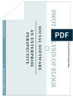 SWOT Analysis of Blogs