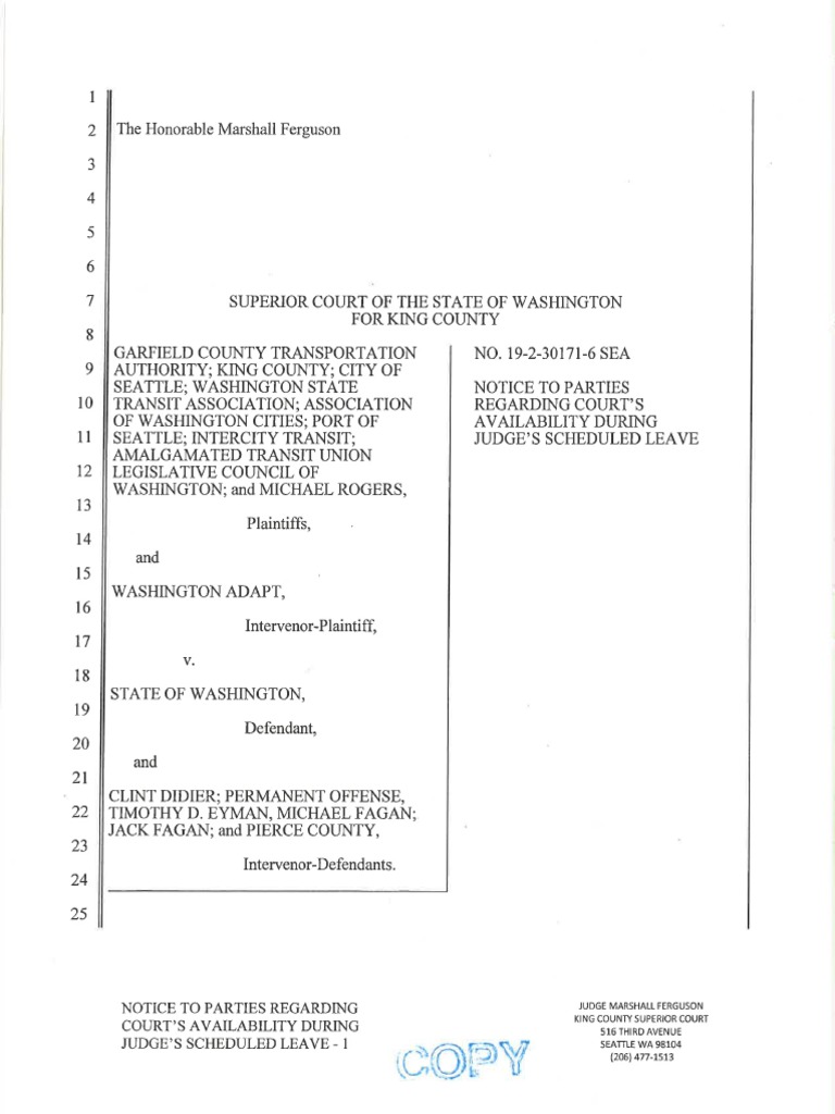 I976 Rulings From King County Superior Court Judge Marshall Ferguson PDF
