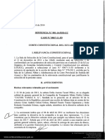 Habeas Data Jurisprudencia en Ecuador HD001-14-PJO-CC