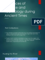 4th. Evidences of Science and Tecnology During Ancient Times