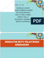 indikator mutu pelayanan kebidanan