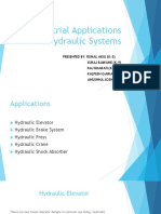 Industrial Applications of Hydraulic Systems