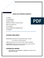 Hoja de Vida Diana Espinoza PDF