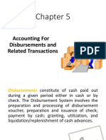 Accounting For Disbursements and Related Transactions