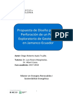 Propuesta de perforación de un pozo exploratorio de geotermia en Jamanco-Ecuador