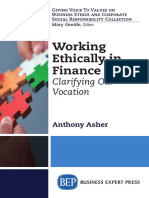 Working Ethically in Finance - Clarifying Our Vocation