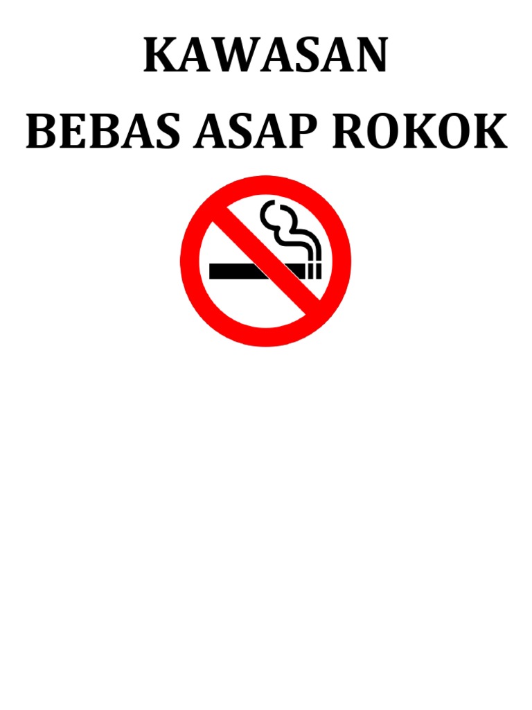 Pamflet Kawasan Bebas Rokok | PDF