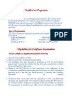 Certification Programme